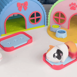 Diorama for Cute Flexi Animals, Cute Guinea Pig Edition 3d model