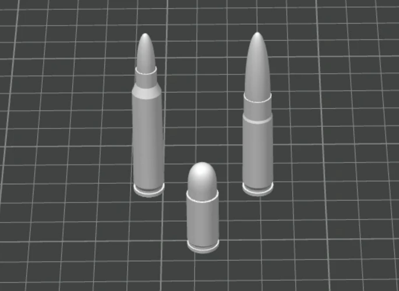 PIP 300 BLK Ammo- functioning 3DP ammo 3d model