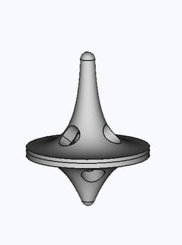 Spinning top 3d model