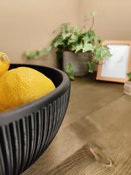 Ribbed Designer Bowl "Lemony Beauty" 3d model