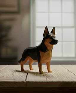 berger lowpoly 3d model