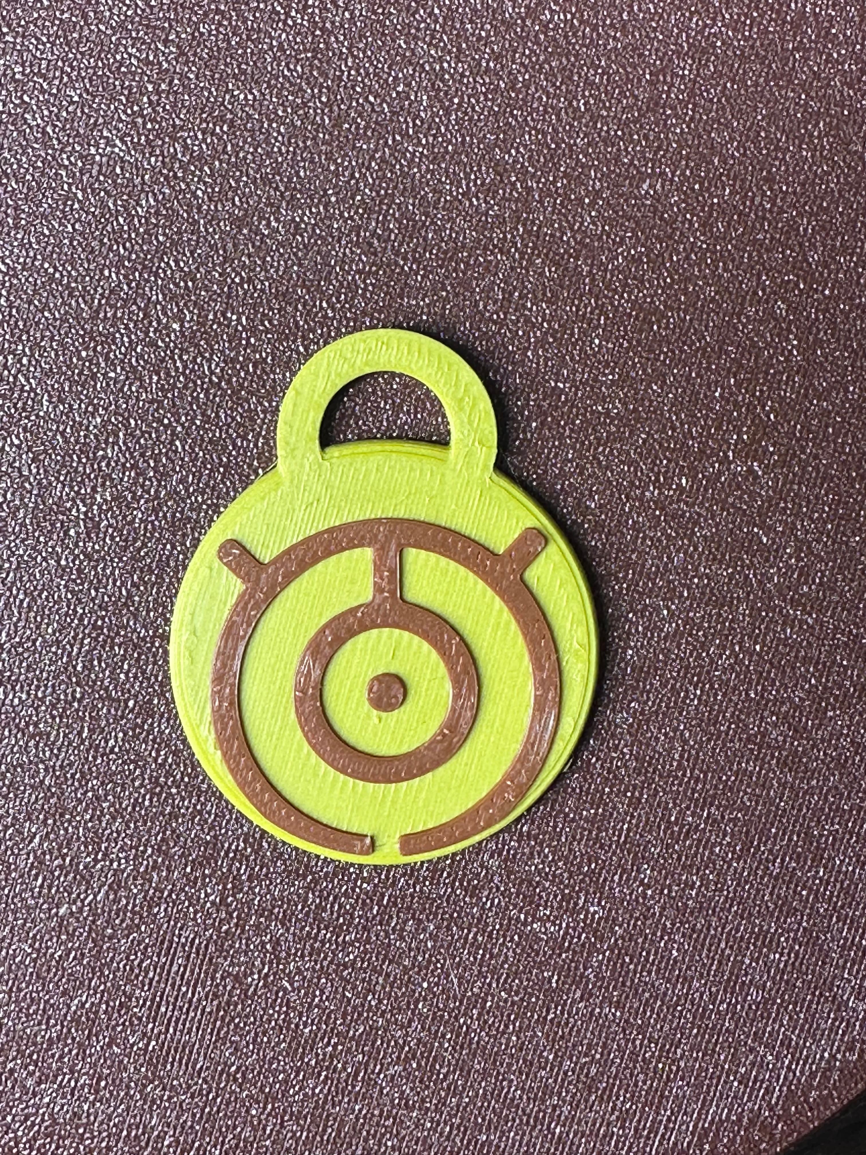 POKEMON UNOWN MMU KEYCHAIN OR BAG PULL “M” 3d model