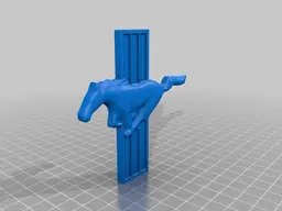 Mustang Pony Emblem 3d model