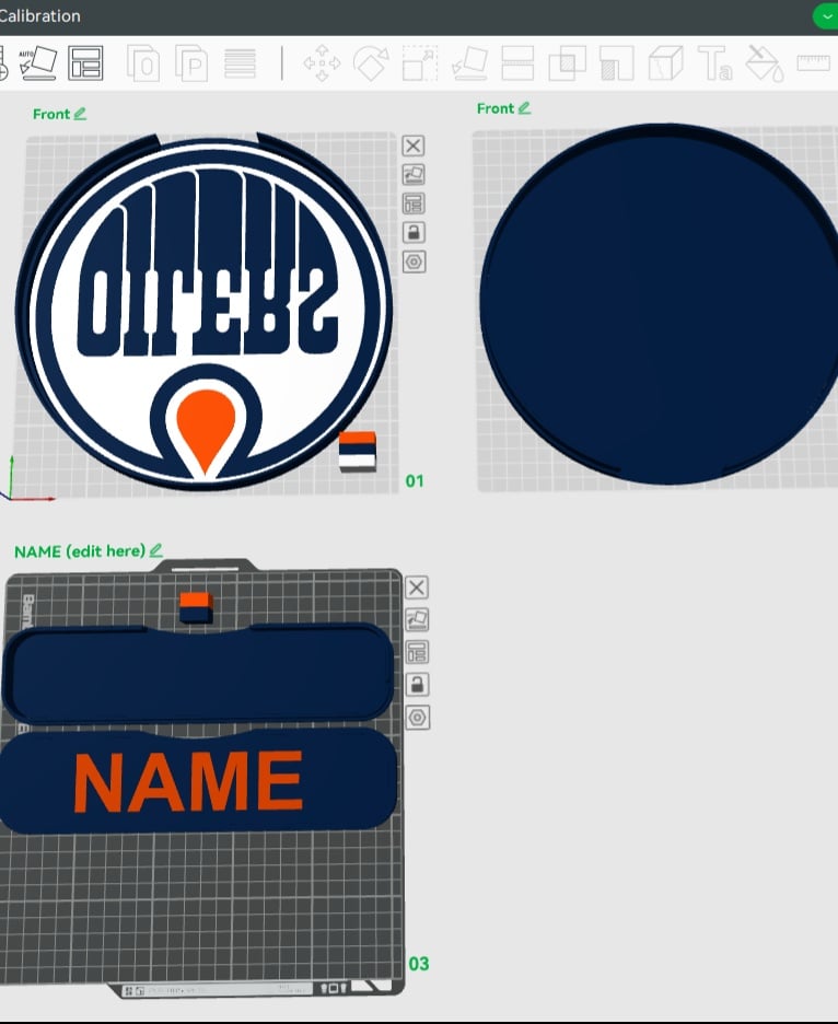 Edmonton Oilers Sign - LED Strip Compatible 3d model