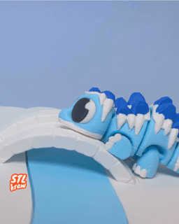 Articulated stegosaurus dinosaur - Frozen Steggy - Stegicle 3d model