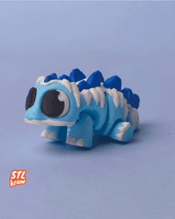 Articulated stegosaurus dinosaur - Frozen Steggy - Stegicle 3d model