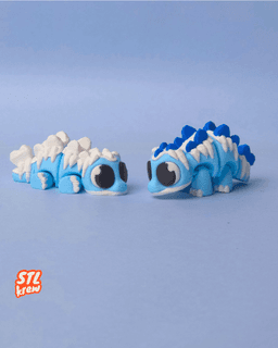 Articulated stegosaurus dinosaur - Frozen Steggy - Stegicle 3d model