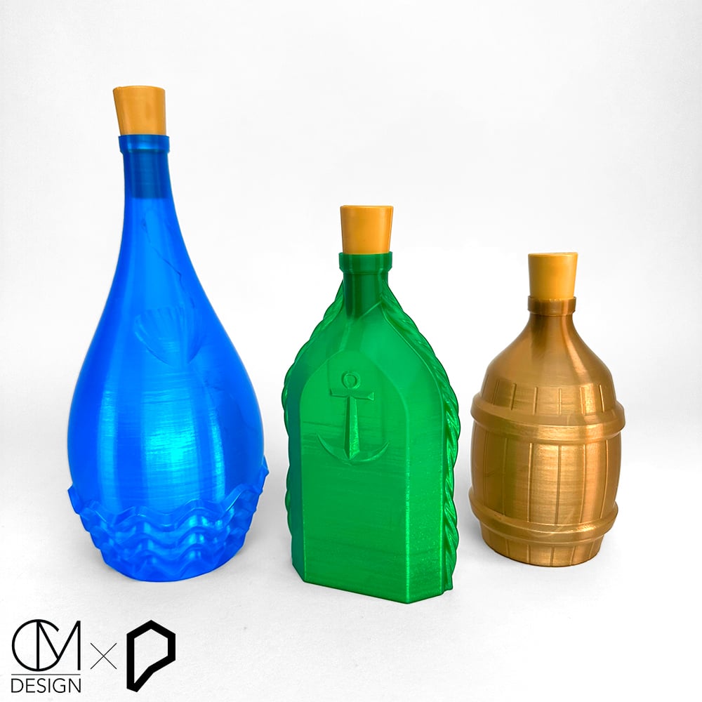 Protopasta Shell Bottle by CM Design 3d model