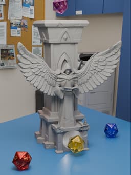 Statue Mage Dice Tower 3d model