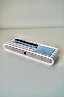 RIBBLEAS organizer - pen holder with drawer 3d model