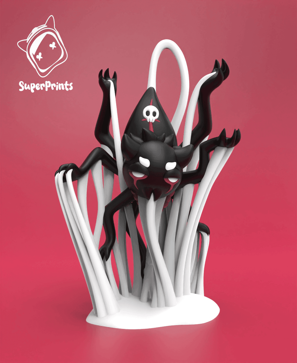 Evil Giant Spider - Easy Multicolor FDM RPG Minis (No supports) 3d model