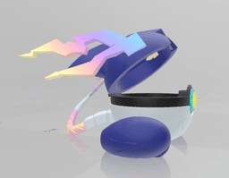 MiraidBall Miraidon Themed Opening Pokeball - Fan Art 3d model