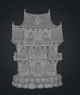 Fantasy Medieval House STL for 3D Printing 3d model