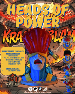 Cyclops - Heads of Power - Bust - Gaming Stand 3d model
