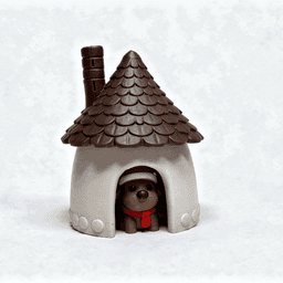 CUTE REINDEER WITH STABLE - COZY CHRISTMAS COMPANION / CHRISTMAS DECOR 3d model