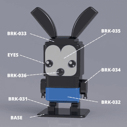 SQUARED OSWALD THE LUCK RUBBIT 3d model
