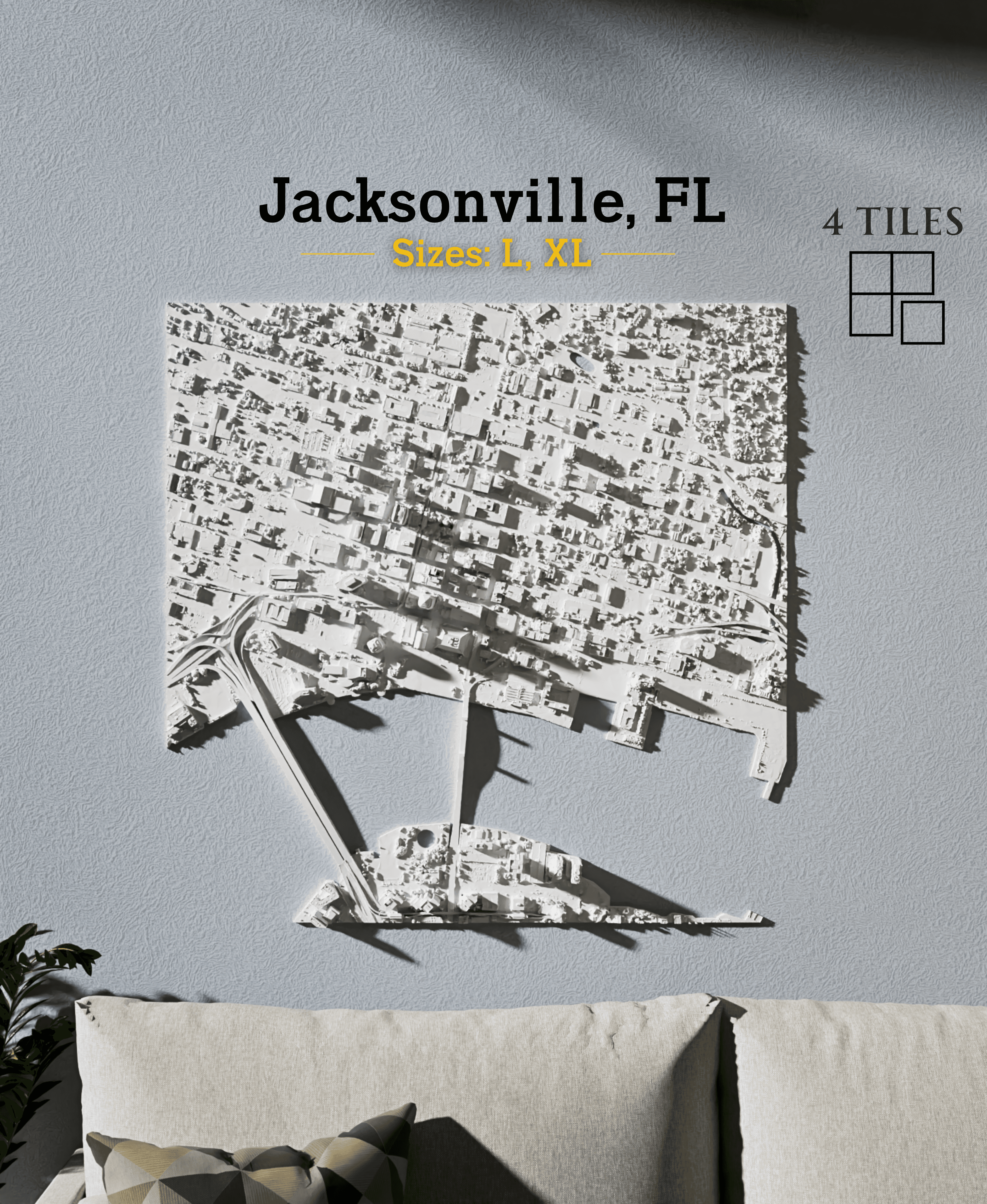 Jacksonville, FL - L & XL 3d model