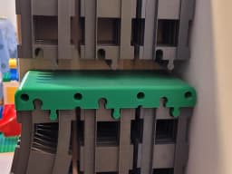 Duplo train Rail Storage for IKEA FLISAT - Side 3d model