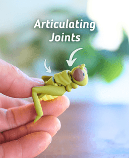 Gamboling Grasshopper - Articulated Fidget Grasshopper - Ludo 3D Printed Flexy Fidget Toy 3d model