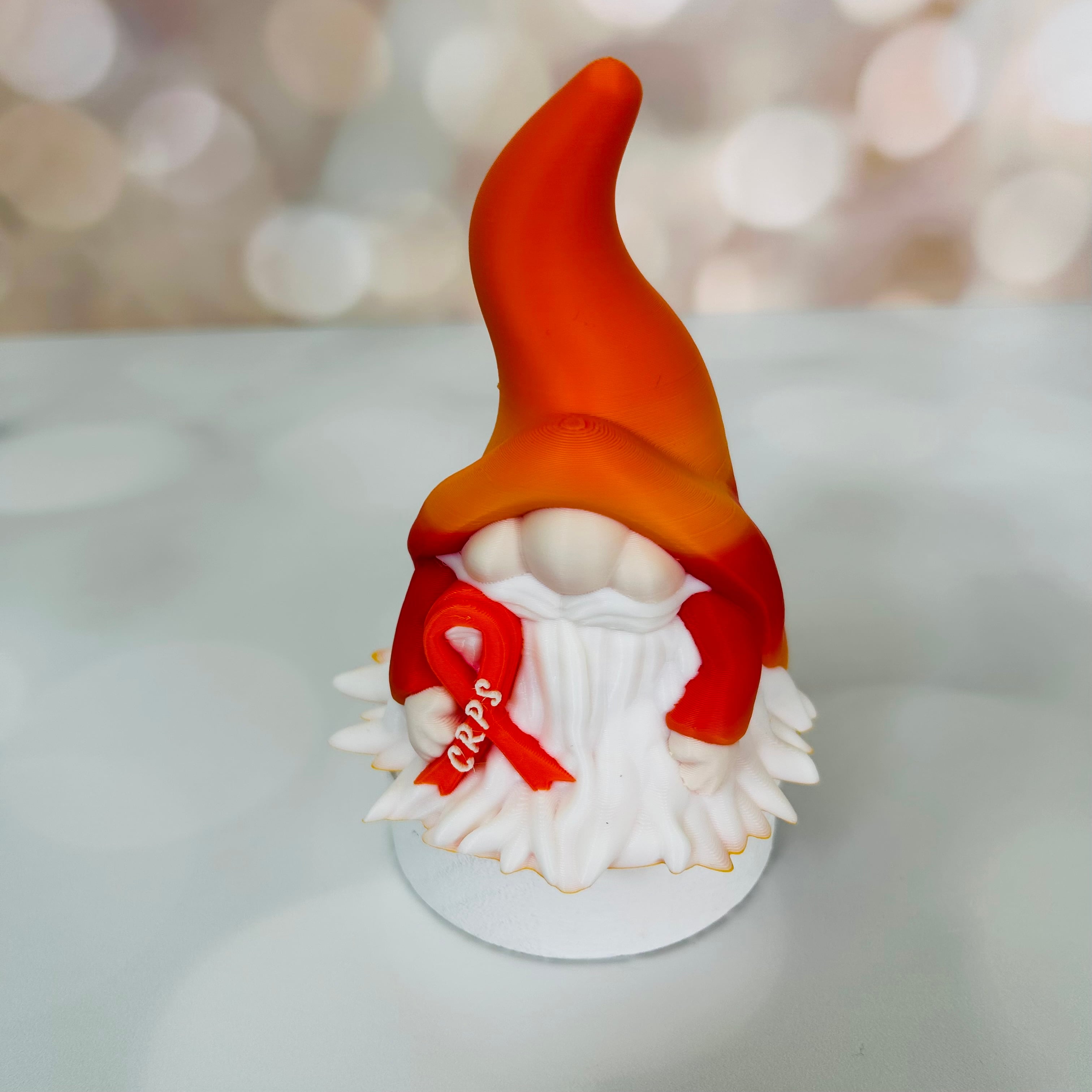 CRPS Awareness Ribbon Gnome-I am a Warrior!