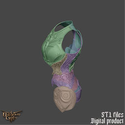 Fantasy Nightsong Dame Aylin Cosplay Body Armor Baldurs Gate 3 3d model