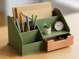 Horizon Desk Hub with Integrated Storage Drawer 3d model