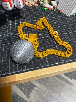 The Disco Ball Necklace 3d model