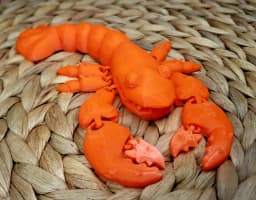 Articulated lobster 3d model