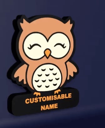 Cute Owl – LED Strip compatible 3d model