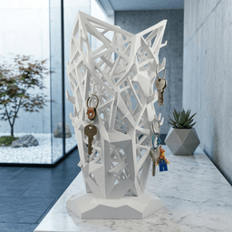 Abstract Geometric Keychain Stand 3d model