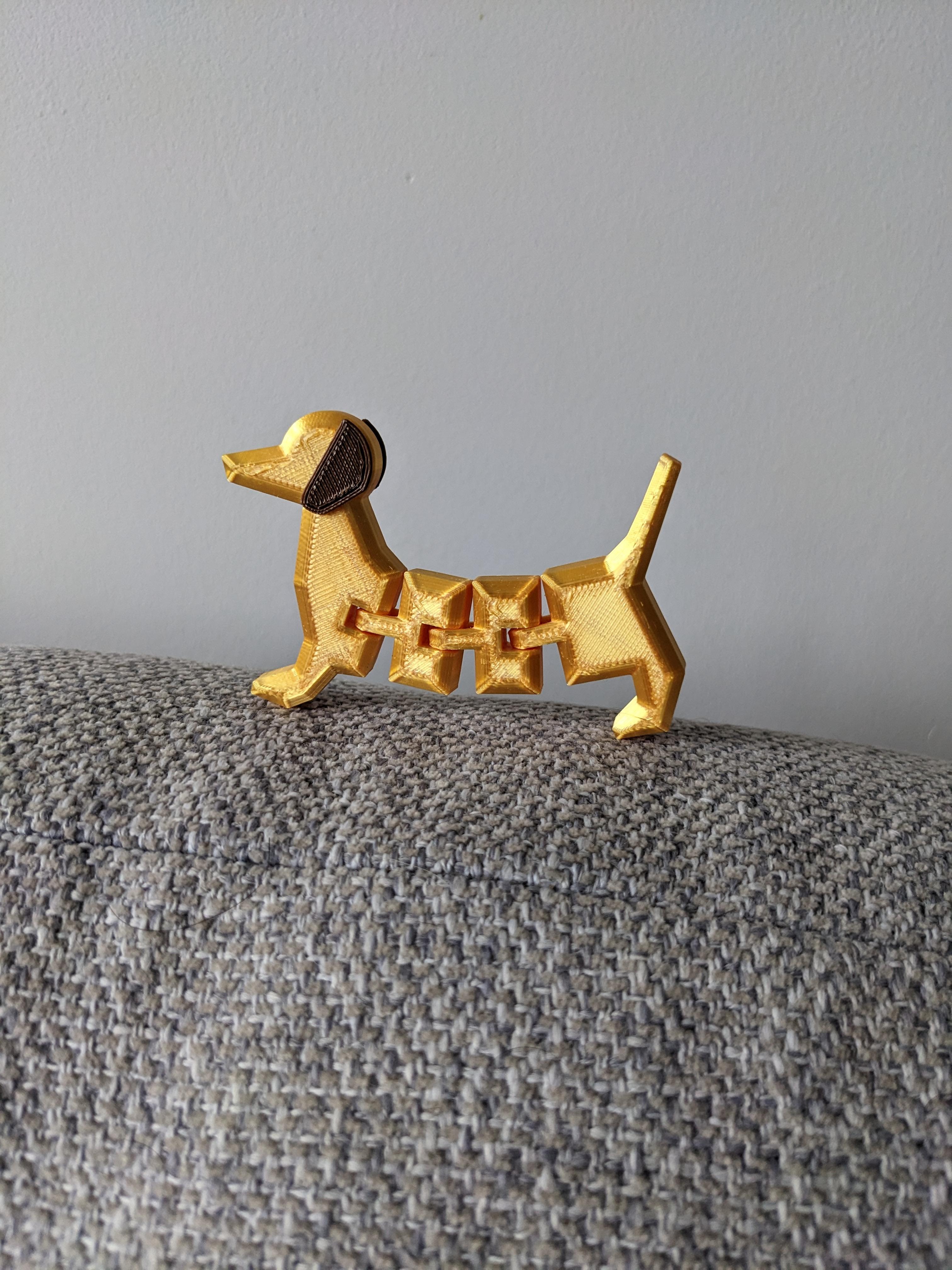 Articulated Sausage Dog - Different lengths available 3d model