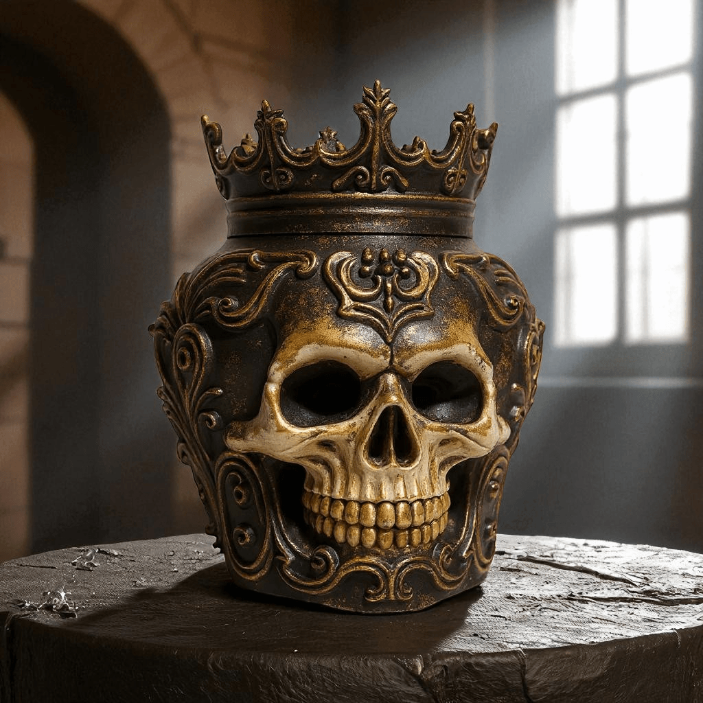 Skull King Jar 3d model