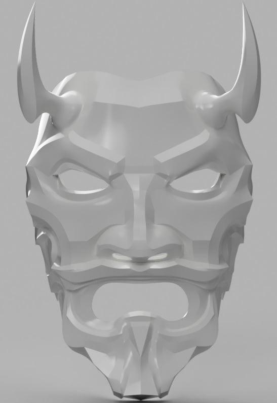 Uncle Oni Mask 3d model