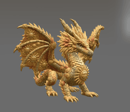 Sunfire Celestial Dragon STL File for 3D Print 3d model