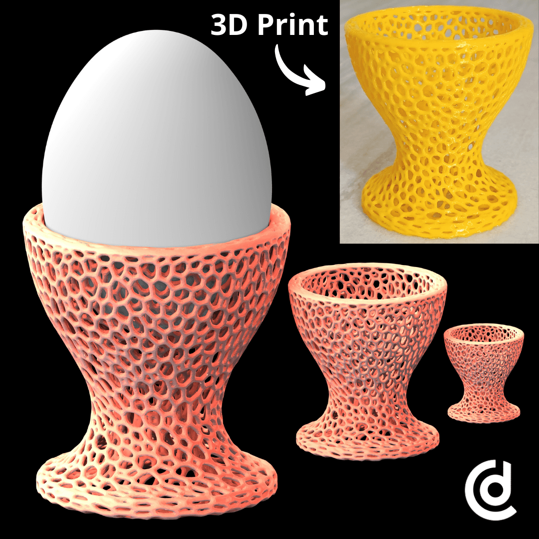 Egg Voronoi Stand.stl 3d model