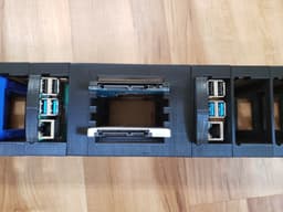 Raspberry Pi 4 2U rack-mount bracket 3d model