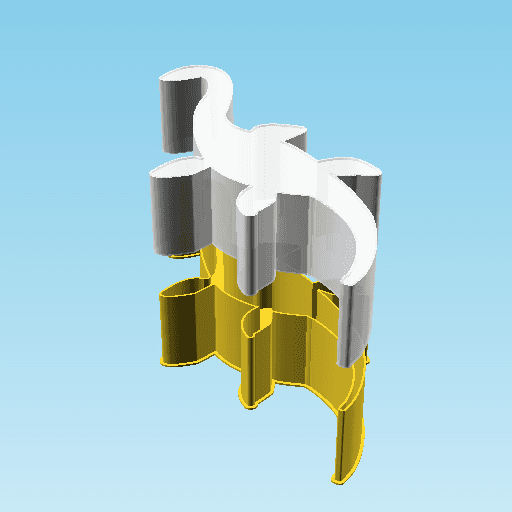 Dinosaur Icon 00E7, nestable box (v2) 3d model