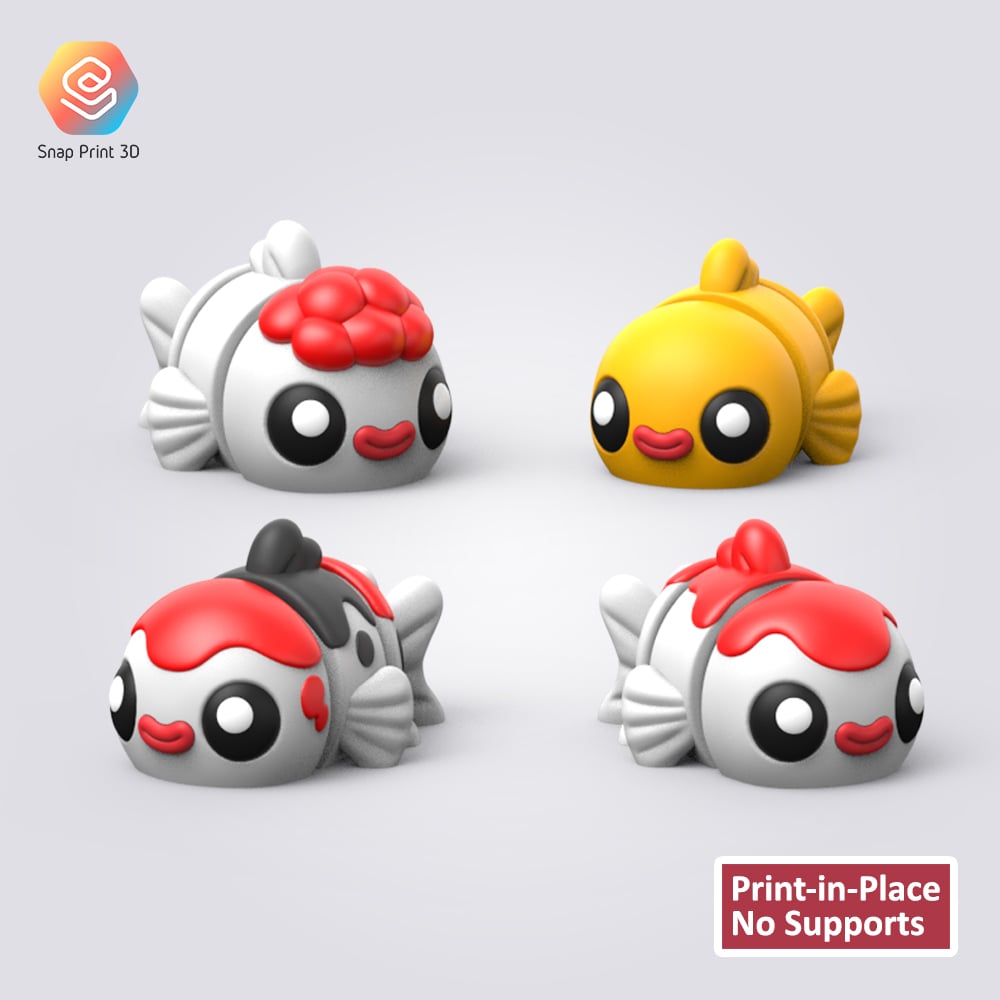 Flexi Gold Fish 3d model