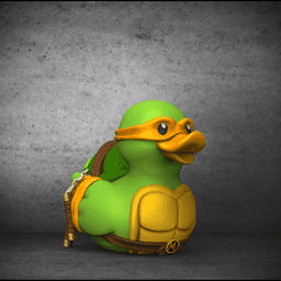 Michelangelo -TMNT Rubber Duckie 3d model