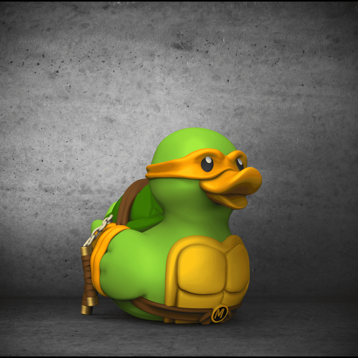 Michelangelo -TMNT Rubber Duckie  3d model