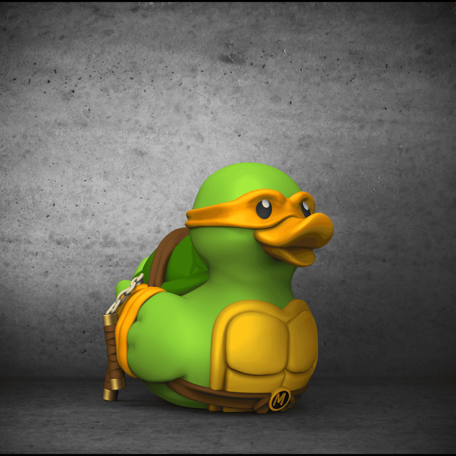 Michelangelo -TMNT Rubber Duckie 3d model