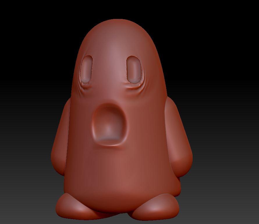 Sad Ghost Crying W Arms.stl 3d model