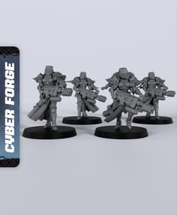 Sisters Battle Squad - With Free Cyberpunk - Sci-Fi Gift Ideas for RPG and Wargamers 3d model