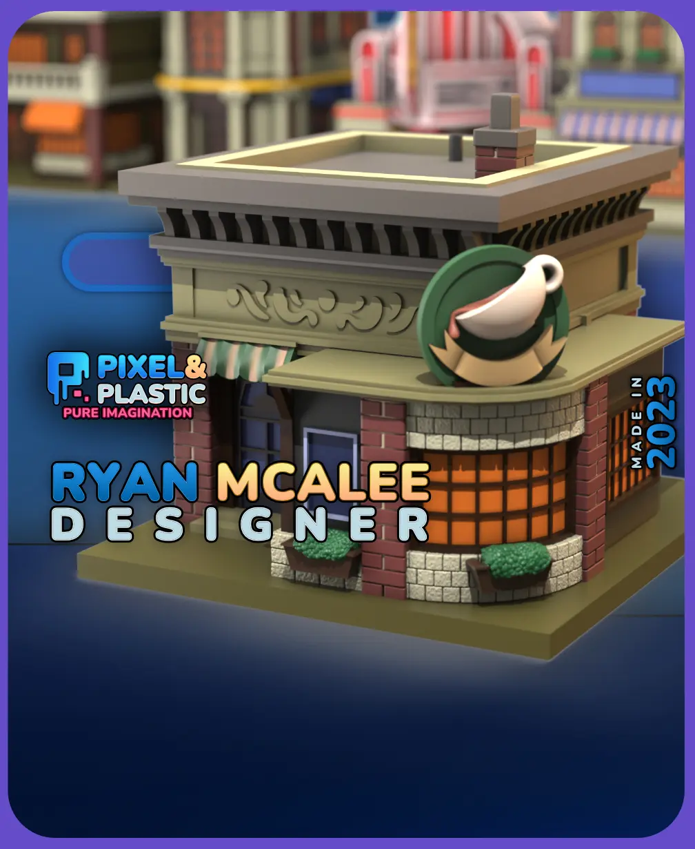 Coffee Shop - Christmas Village 3d model