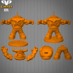 Street Sharks Jab Chibi STL for 3D Printing ChibiSTL 3DXM 3d model