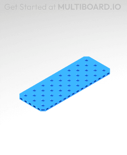 8x3 MU - Small Thread SU - MultiBoard Plate 3d model
