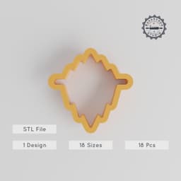Ice Berg Shape Cutter Set, 18 Sizes, Perfect for Cookies, Fondant & Clay PRODUCT_2721 3d model