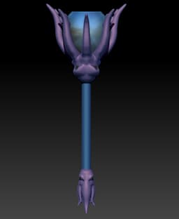Buzzed Eldritch Staff 3d model