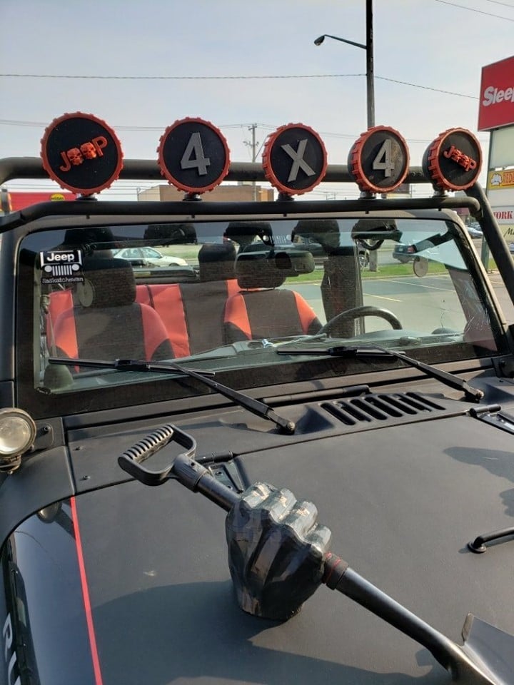 Jeep light covers 3d model