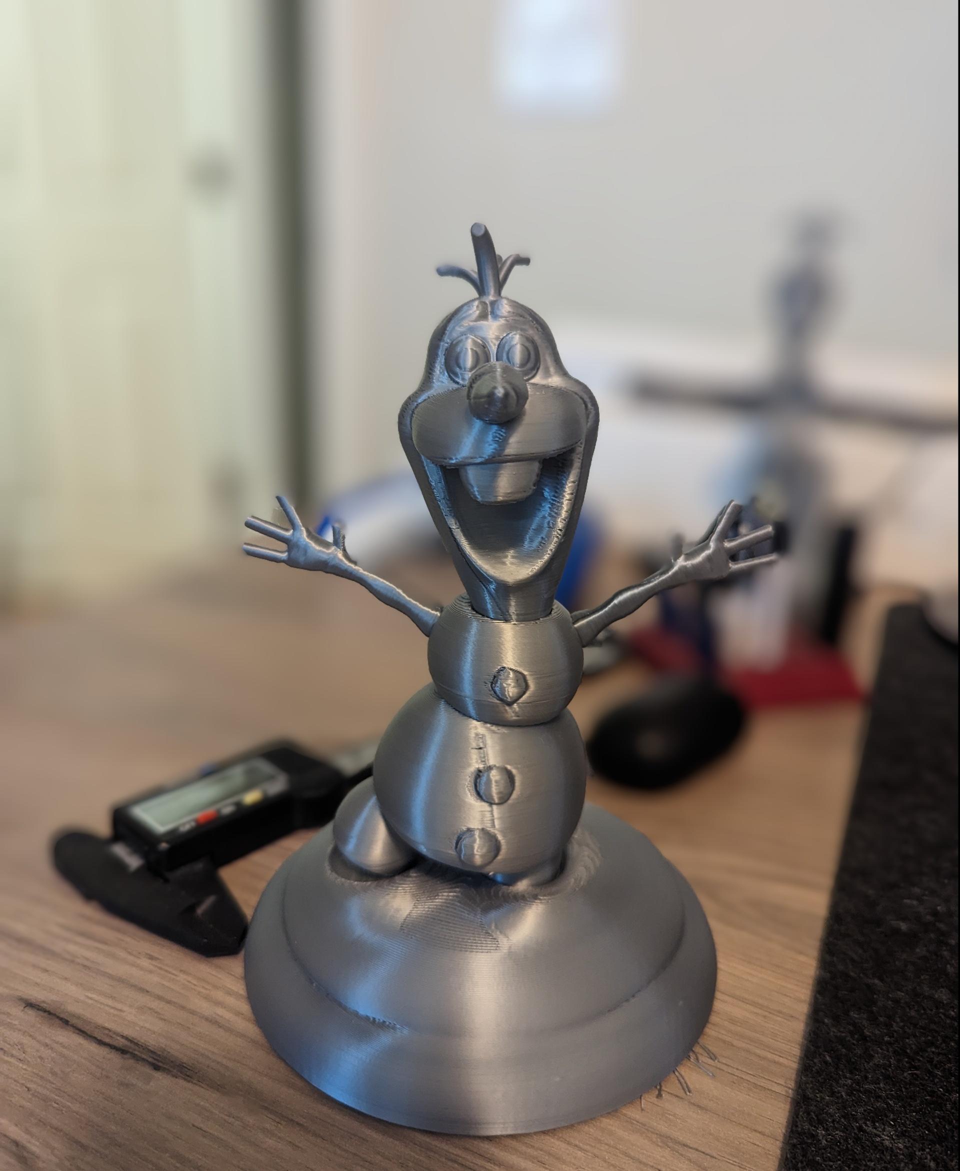 Olaf - Quick print of FDM, my machine needs some tunning.  - 3d model